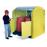 UltraTech International Inc 9637 UltraTech 64 1/2\"W X 62\"D X 79\"H Ultra-HardTop P4 Plus Hazardous Drum Containment Units With 75